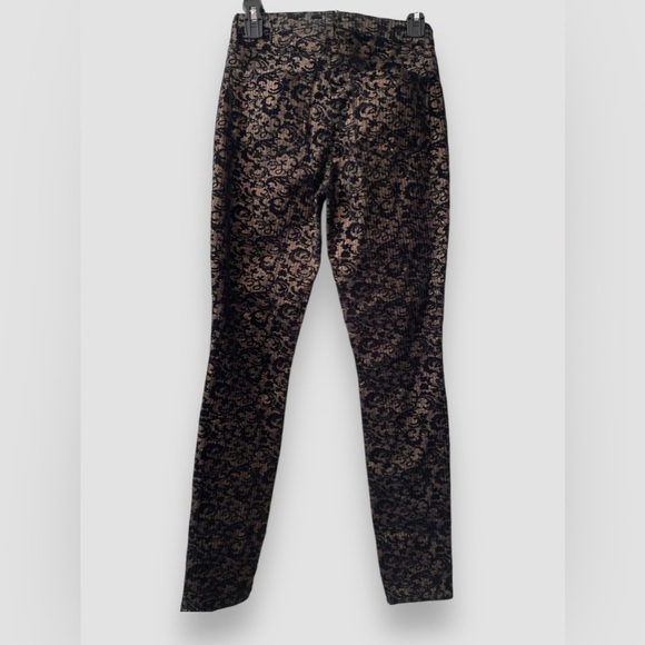 L'Agence Women's Black Gold Jyothi Velvet Split Ankle Pants Size 25 NWOT - Picture 3 of 7